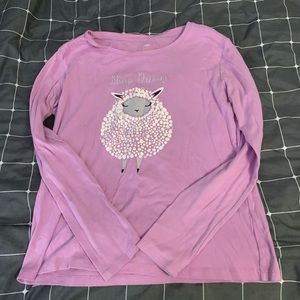 Sheep dreams long sleeved night shirt